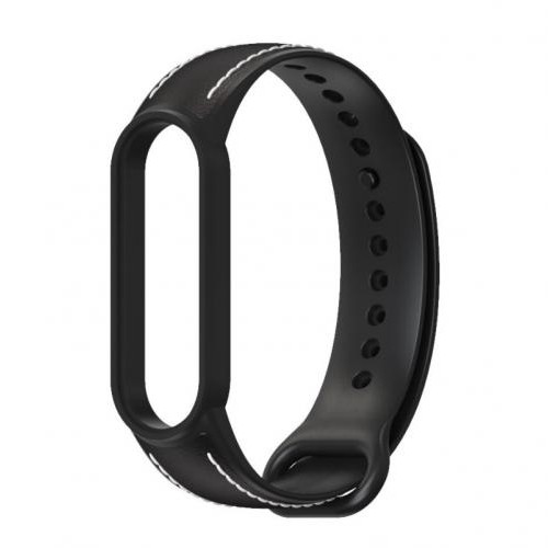 Ремінець для Xiaomi Mi Band 5 | 6 силікон + шкіра MiJobs Чорний (1540701) Ремінець для Xiaomi Mi Band 5 | 6 силікон + шкіра MiJobs Чорний (1540701)