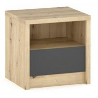 Тумба ліжка Меблі Сервіс Домініка комплект 2 шт Артісан + Сірий Тумба ліжка Меблі Сервіс Домініка комплект 2 шт Артісан + Сірий