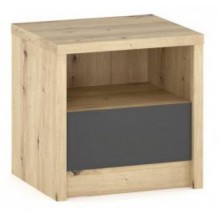 Тумба ліжка Меблі Сервіс Домініка комплект 2 шт Артісан + Сірий Тумба ліжка Меблі Сервіс Домініка комплект 2 шт Артісан + Сірий