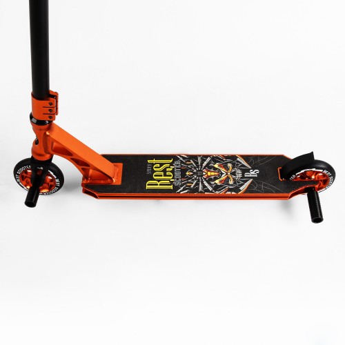 Самокат трюковий Best Scooter Spider HIC-система пеги алюмінієвий диск та дека колеса PU 100 кг Orange (107487)