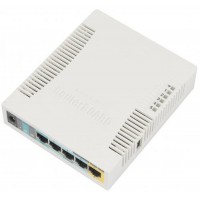 Бездротовий маршрутизатор MikroTik RB951Ui-2HND (N300, 600MHz/128Mb, 5х100Мбіт, 1хUSB, 1000mW, PoE in, PoE out, антена 2,5 дБі)