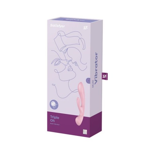 Вібратор-кролик Satisfyer Triple Oh Pink в інтернет супермаркеті PbayMarket!