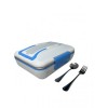 Ланч-бокс електричний з підігрівом від мережі 220 V 820 мл Lunch Box Синій (1936363251) в інтернет супермаркеті PbayMarket!