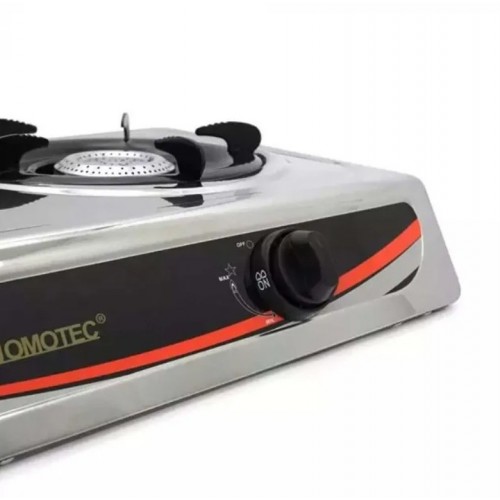 Газова плита настільна Domotec MS-6606 2 конфорки 4400W Silver
