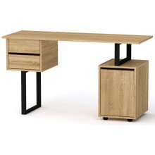 Стіл письмовий Лофт-4 Компаніт Дуб сонома (130х50х72,8 см)