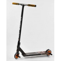 Самокат трюковий Best Scooter Crash HIC-система Пегі алюмінієвий диск та дека Black/Orange (102306)
