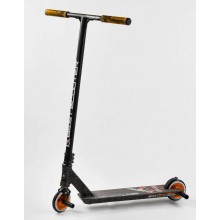 Самокат трюковий Best Scooter Crash HIC-система Пегі алюмінієвий диск та дека Black/Orange (102306)
