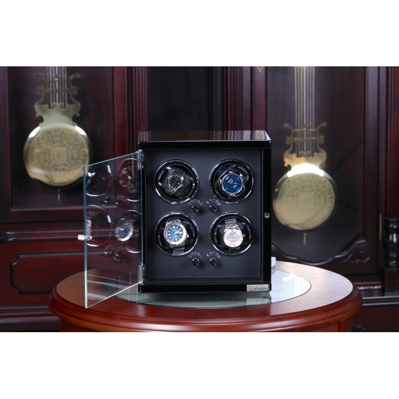 Скринька Salvadore для підзаводу 4 годинників S/451/BRB 4x4 Коричневий