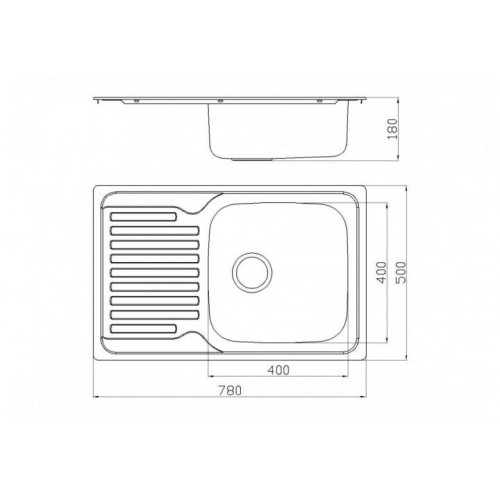 Кухонна Мийка Platinum 7850 Décor в інтернет супермаркеті PbayMarket!