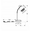 Настільна лампа Candellux Aleksandria 19x34 см Чорний (41-13774)