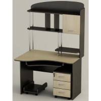 Стіл комп'ютерний Тиса Мебель СК-21 Венге 1760x800x1100 мм Стіл комп'ютерний Тиса Мебель СК-21 Венге 1760x800x1100 мм