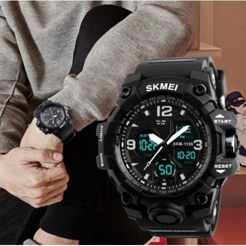 Чоловічий годинник Skmei 1155B Hamlet Чорний Чоловічий годинник Skmei 1155B Hamlet Чорний