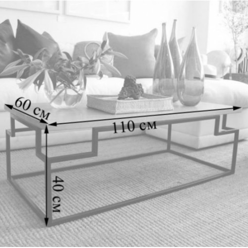 Журнальний столик GoodsMetall у стилі Лофт 1100х600х400 ЖС1195