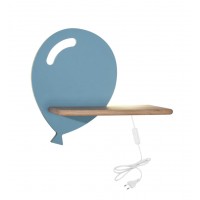 Настінний світильник Candellux Baloon 31x26 см Коричнево-синій (21-85115)