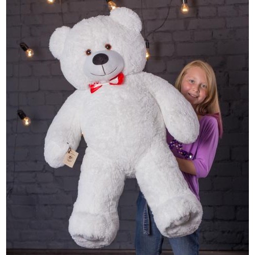 Плюшевий ведмедик Mister Medved Хеппі 130 см Білий (009) Плюшевий ведмедик Mister Medved Хеппі 130 см Білий (009)