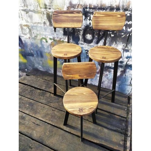 Барний стілець GoodsMetall у стилі ЛОФТ 750х300х300 мм Дублін 2 Барний стілець GoodsMetall у стилі ЛОФТ 750х300х300 мм Дублін 2