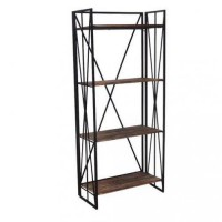 Стелаж для зберігання в стилі Loft NS-1872 1630x750x300 мм Черный Стелаж для зберігання в стилі Loft NS-1872 1630x750x300 мм Черный