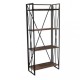 Стелаж для зберігання в стилі Loft NS-1872 1630x750x300 мм Черный