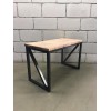 Стіл обідній GoodsMetall з металу та дерева, Лофт 1200х600х750 