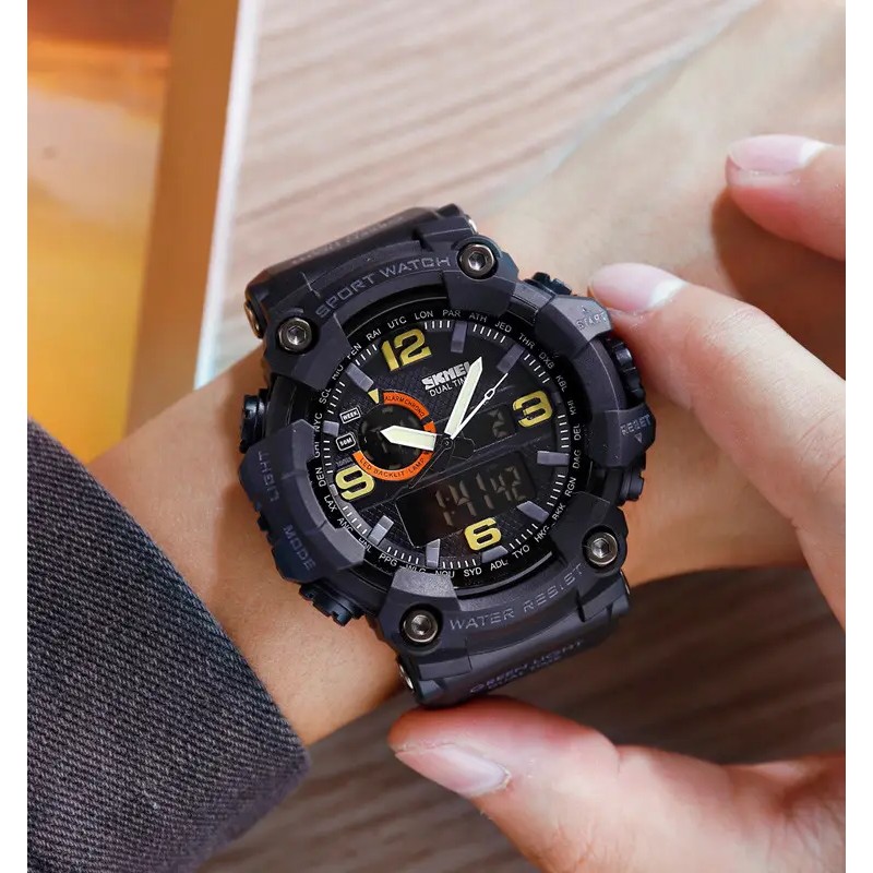 Чоловічий наручний годинник Skmei 1520 Чорний