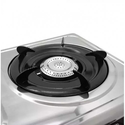 Газова плита настільна Domotec MS-6606 2 конфорки 4400W Silver