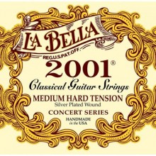Струни для класичної гітари La Bella 2001MH Classical Silver Plated Medium Hard Tension
