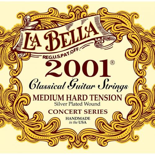 Струни для класичної гітари La Bella 2001MH Classical Silver Plated Medium Hard Tension Струни для класичної гітари La Bella 2001MH Classical Silver Plated Medium Hard Tension