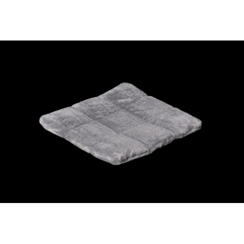 Подушка-лежак (поролон) для котів та собак Мур-мяу квадратна 37 х 37 см Сіра