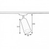 Світильник трековий під лампу Е27 MSK Electric Tube NT 1105-1 WH