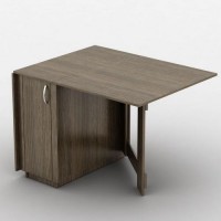 Стіл-книжка Тиса Мебель Едельвейс Венге 750x800x1700 мм Стіл-книжка Тиса Мебель Едельвейс Венге 750x800x1700 мм