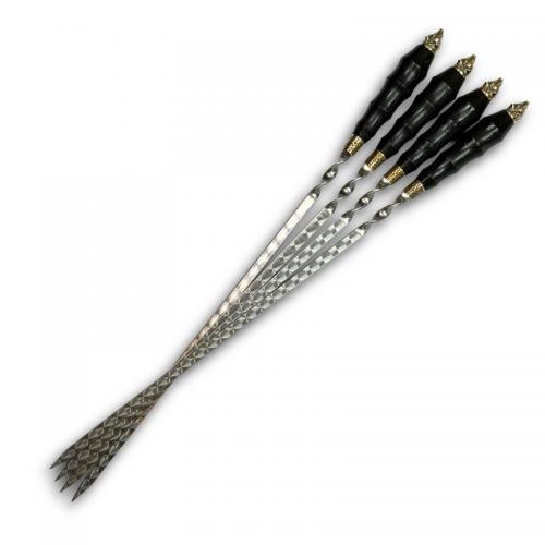 Шампура з дерев'яною ручкою Gorillas BBQ Ведмідь ручної роботи SKK57 45 см 4 шт (5429) Шампура з дерев'яною ручкою Gorillas BBQ Ведмідь ручної роботи SKK57 45 см 4 шт (5429)