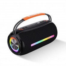 Портативна колонка BOOMBOX 360 BT/TF/USB/AUX з підсвічуванням 20 Вт чорна (X360B)