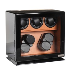 Скринька Salvadore для підзаводу 7 годинників 2905/BBR/DF 20x32x30 см Коричнево-чорний