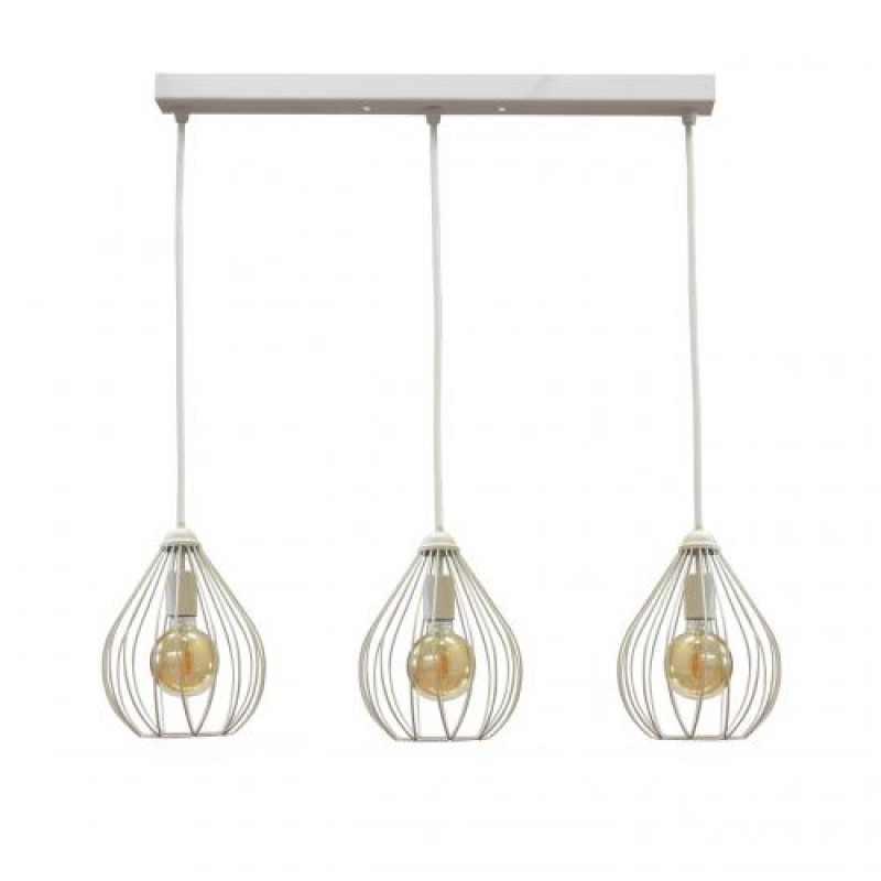 Світильник підвісний у стилі лофт на три лампи MSK Electric Kaplya NL 2229-3W