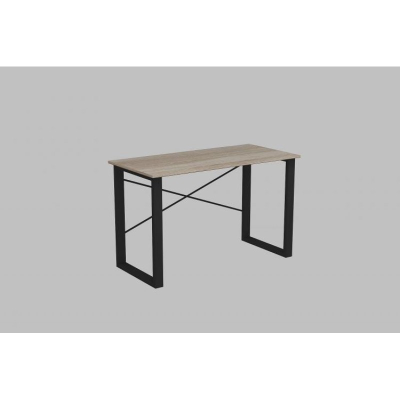 Письмовий стіл Ferrum-decor Драйв 750x1400x600 Чорний метал ДСП Дуб Сонома Трюфель 16 мм (DRA047)