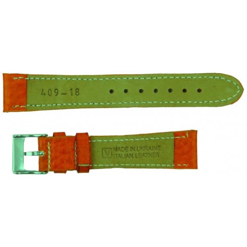 Ремінець для годинника зі шкіри Mykhail Ikhtyar 18 мм Помаранчевий (S409-18S orange) Ремінець для годинника зі шкіри Mykhail Ikhtyar 18 мм Помаранчевий (S409-18S orange)