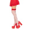 Панчохи Leg Avenue Polka Dot Mushroom Thigh Highs One Size