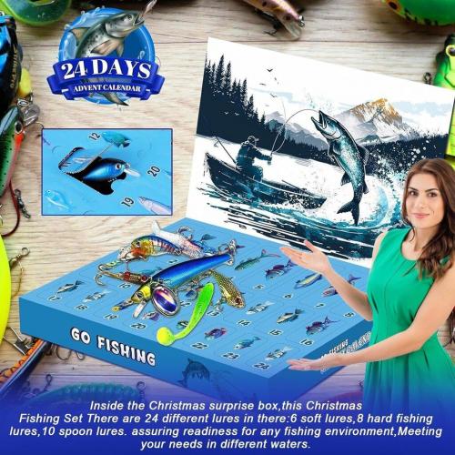 Адвент-календар для риболовлі Fishing box 24в1 Fishing Tackle (H051244) Адвент-календар для риболовлі Fishing box 24в1 Fishing Tackle (H051244)
