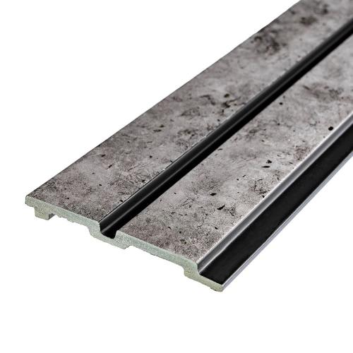 Декоративна стінова рейка Sticker Wall PS 2900x120x12 мм Сірий (SW-00001752) Декоративна стінова рейка Sticker Wall PS 2900x120x12 мм Сірий (SW-00001752)