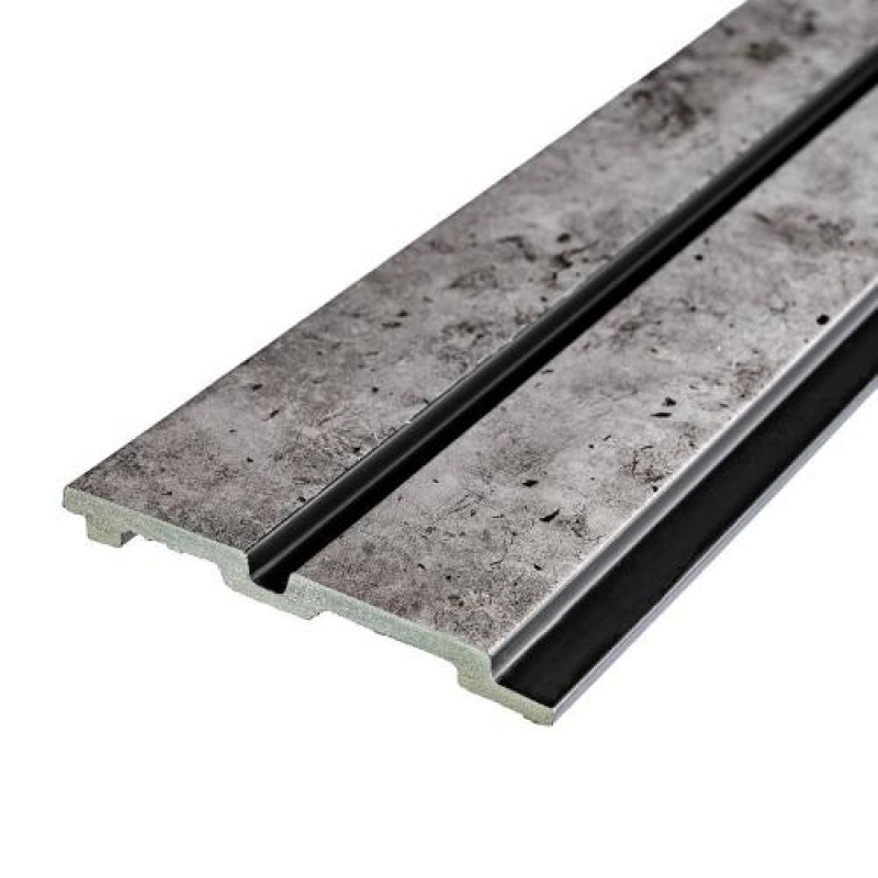 Декоративна стінова рейка Sticker Wall PS 2900x120x12 мм Сірий (SW-00001752)