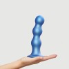 Насадка для страпона Strap-On-Me Dildo Plug Balls Blue Metallic XL в інтернет супермаркеті PbayMarket!