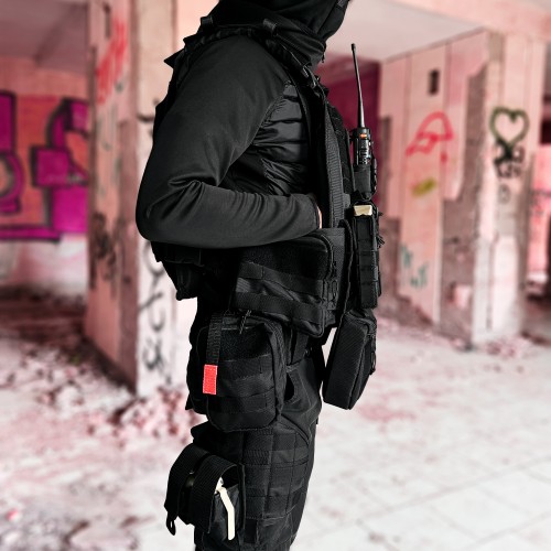 Тактичний підсумок для Бічних Бронеплит BroniQ Cordura 600D Чорний Тактичний підсумок для Бічних Бронеплит BroniQ Cordura 600D Чорний