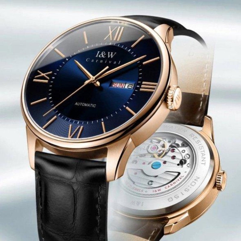 Годинник наручний чоловічий Carnival Atlantis Black