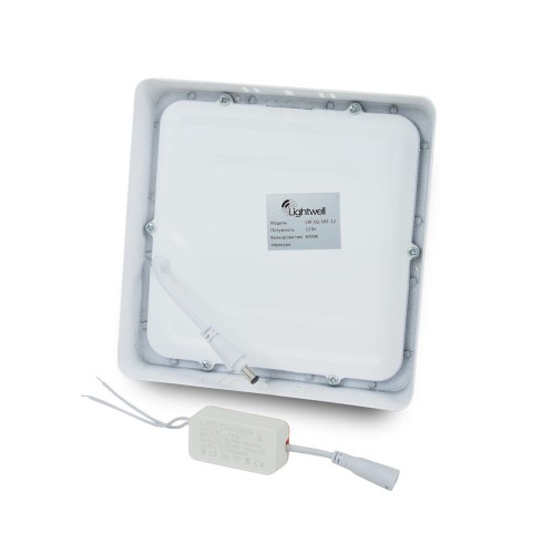 Комплект світильників світлодіодних Lightwell LW-SQ-SRF-12 12 W 3 шт