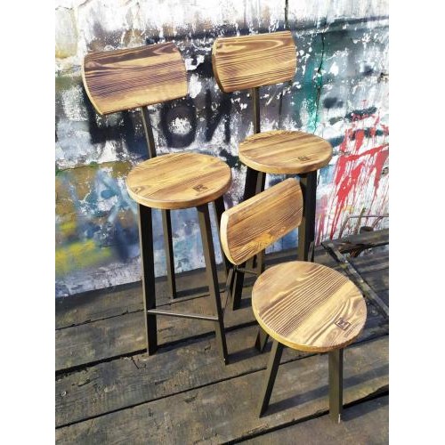 Барний стілець GoodsMetall у стилі ЛОФТ 750х300х300 мм Дублін 2 Барний стілець GoodsMetall у стилі ЛОФТ 750х300х300 мм Дублін 2