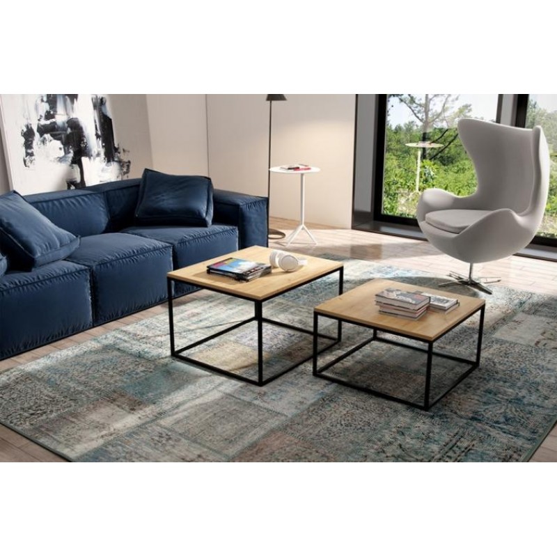 Кавовий журнальний столик у стилі Loft NS-604 480x600x600 мм Черный