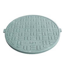 Кришка люка каналізаційного п/п легкого Воюс ЄВРО А15П до 4,5 т Зелена