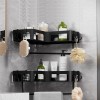 Настінна полиця для зберігання у ванній ANbeauty Чорний (AN0103489)