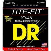 Струни для електрогітари 6 шт DR MT-10 Tite-Fit Nickel Plated Medium-Tite Electric Strings 10/46 Струни для електрогітари 6 шт DR MT-10 Tite-Fit Nickel Plated Medium-Tite Electric Strings 10/46