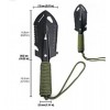 Лопата для туризму з чохлом Military 10 в 1 26x7x3 см Зелена